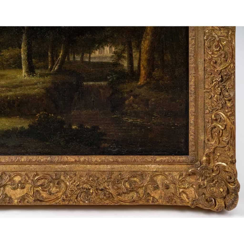 Paysage à l'antique. Attribué à Jean-Victor Bertin 1767-1842
