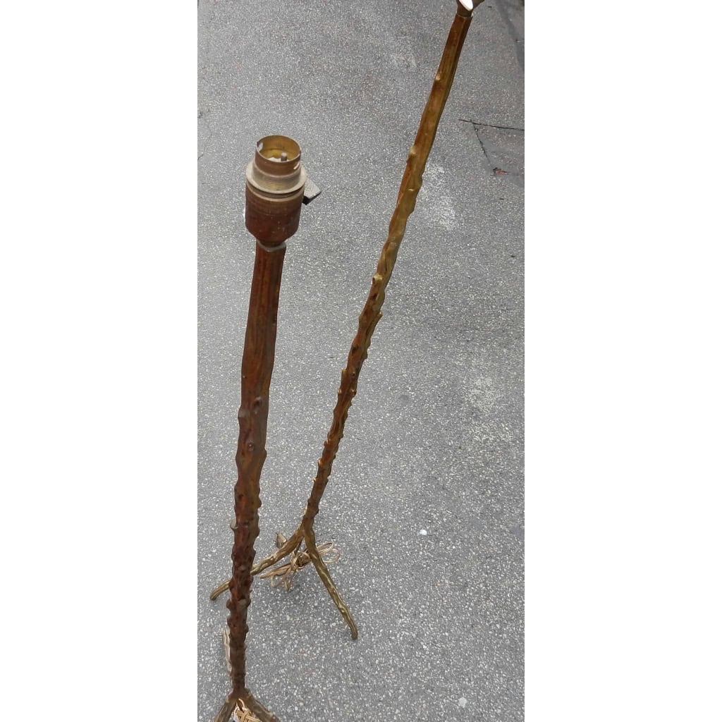 1970′ Paire De Lampadaires Aux Branchages Bronze Patiné DLG Agostini Hauteur 140 cm Diamètre 40 cm | Biron 1970′ Paire De Lampadaires Aux Branchages Bronze Patiné DLG Agostini Hauteur 140 cm Diamètre 40 cm