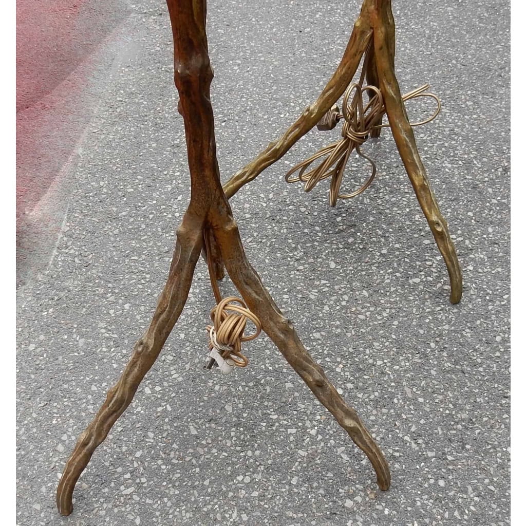 1970′ Paire De Lampadaires Aux Branchages Bronze Patiné DLG Agostini Hauteur 140 cm Diamètre 40 cm | Biron 1970′ Paire De Lampadaires Aux Branchages Bronze Patiné DLG Agostini Hauteur 140 cm Diamètre 40 cm