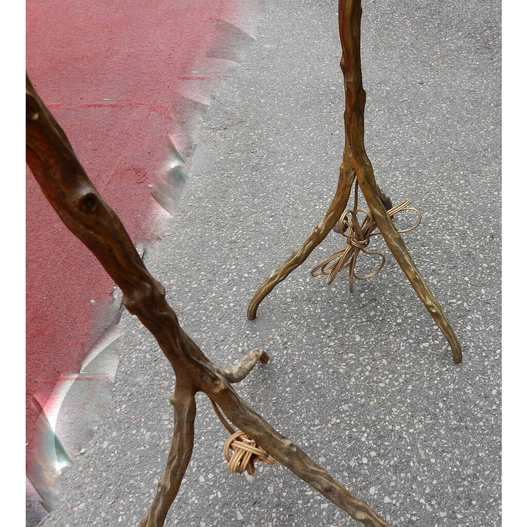 1970′ Paire De Lampadaires Aux Branchages Bronze Patiné DLG Agostini Hauteur 140 cm Diamètre 40 cm | Biron 1970′ Paire De Lampadaires Aux Branchages Bronze Patiné DLG Agostini Hauteur 140 cm Diamètre 40 cm