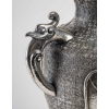 Paire de vases en métal argenté, Asie début du XXème siècle | Biron Paire de vases en métal argenté, Asie début du XXème siècle