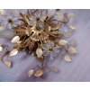 1970′ Paire De Plafonniers ou Appliques à Décor de Feuilles en Métal Et Verre Maison Baguès Ou Banci | Biron 1970′ Paire De Plafonniers ou Appliques à Décor de Feuilles en Métal Et Verre Maison Baguès Ou Banci