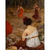 Tableau symboliste signé par Albert Laurens | Biron Tableau symboliste signé par Albert Laurens