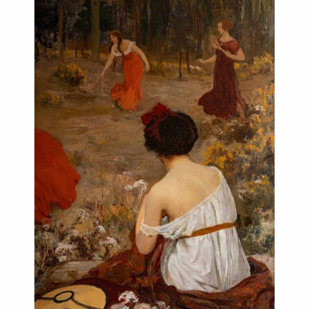 Tableau symboliste signé par Albert Laurens | Biron Tableau symboliste signé par Albert Laurens