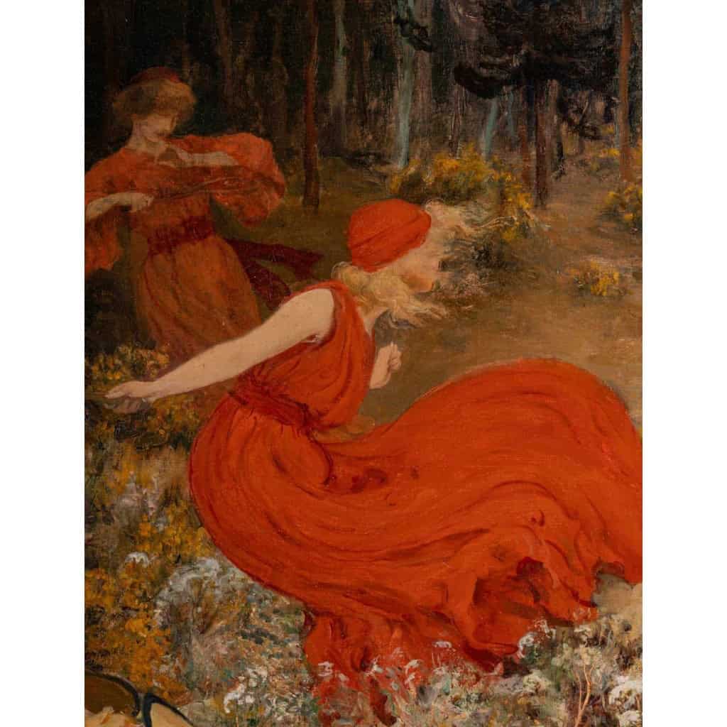 Tableau symboliste signé par Albert Laurens | Biron Tableau symboliste signé par Albert Laurens