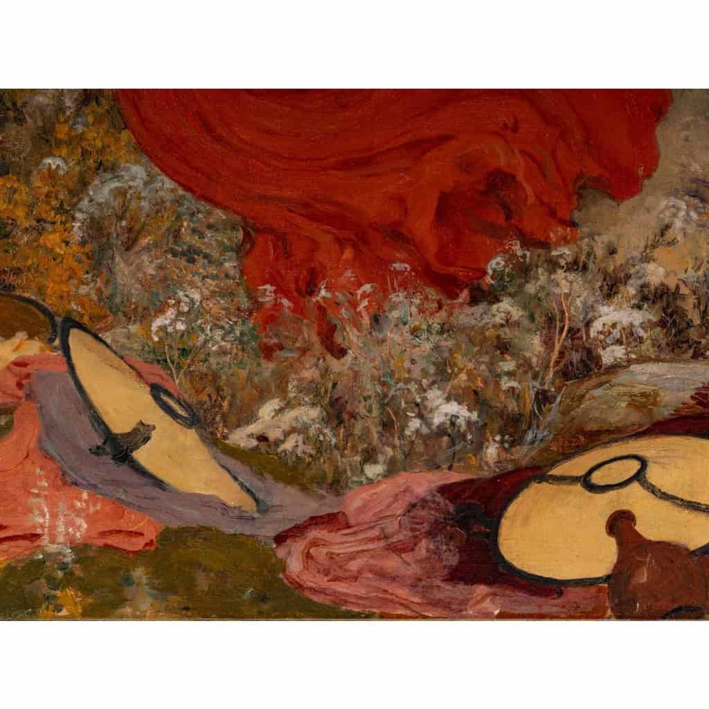 Tableau symboliste signé par Albert Laurens | Biron Tableau symboliste signé par Albert Laurens