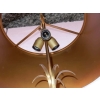 1950/70 Paire de Lampes en Bronze et Œuf en Marbre Portor Signée Charles | Biron 1950/70 Paire de Lampes en Bronze et Œuf en Marbre Portor Signée Charles