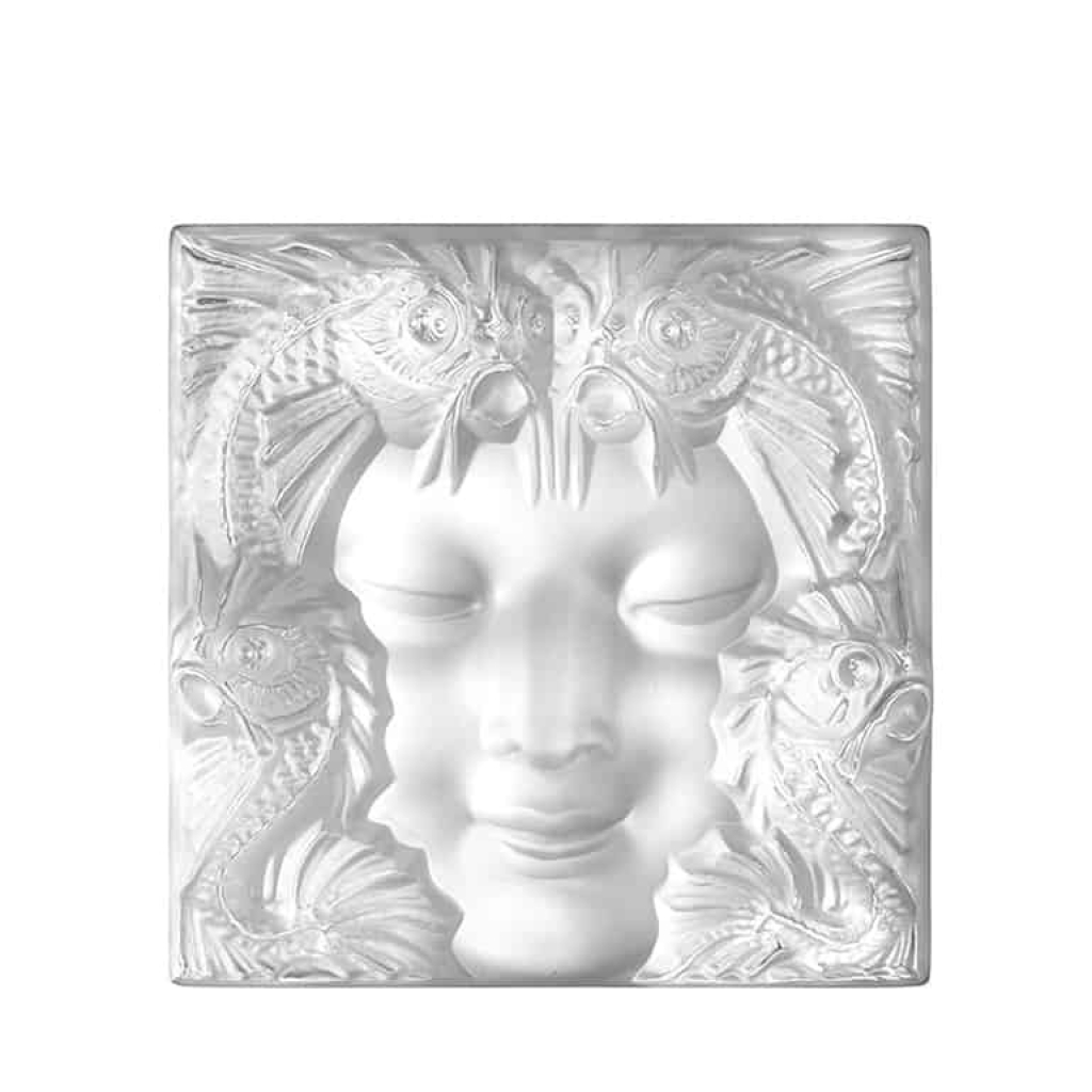 Lalique France : «Masque de femme» Motif décoratif | Biron |||||||