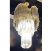 1970′ Lustre Venini 65 Cristaux Murano Triple Évolution | Biron ||||||||
