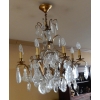1950′ Lustre Cage Style Louis XV A 8 Lumières Et Cristal Baccarat | Biron |||||||||