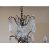 1950′ Lustre Cage Style Louis XV A 8 Lumières Et Cristal Baccarat | Biron 1950′ Lustre Cage Style Louis XV A 8 Lumières Et Cristal Baccarat