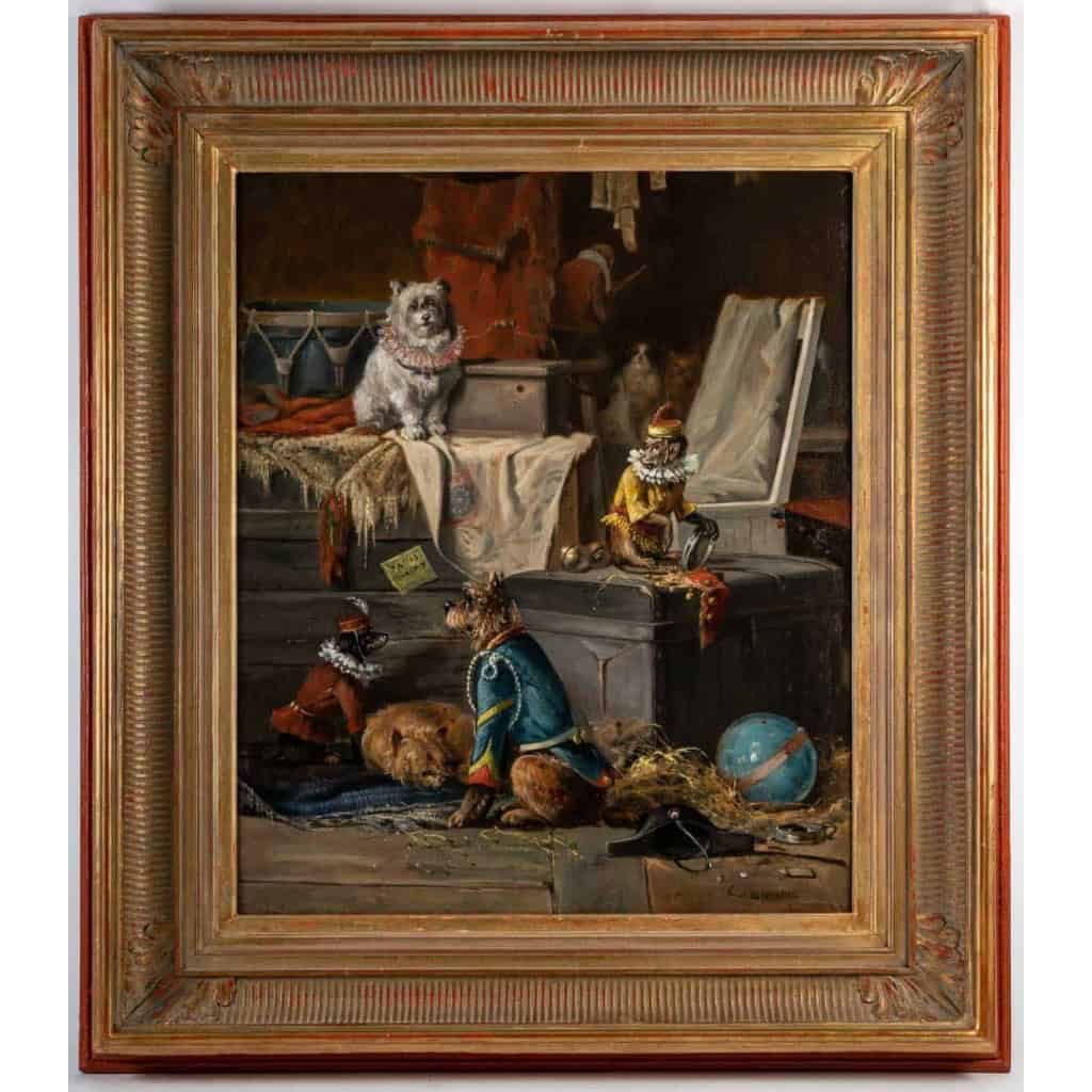 Henri Joseph Gommarus Carpentero (1820-1874) Les Animaux Du Cirque.