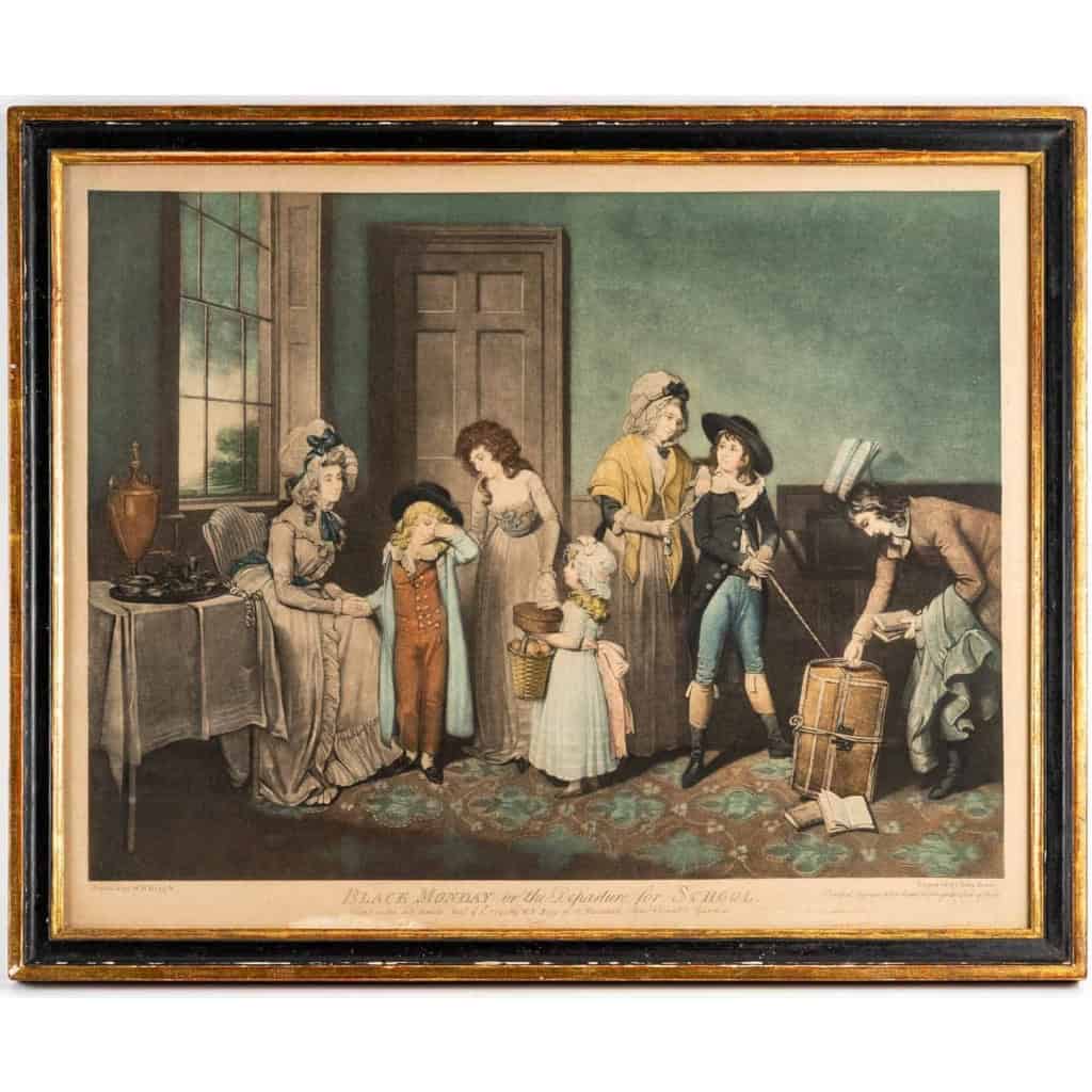 Paire de gravures anglaises Gravées par Iohn Jones d'après WR Bigg