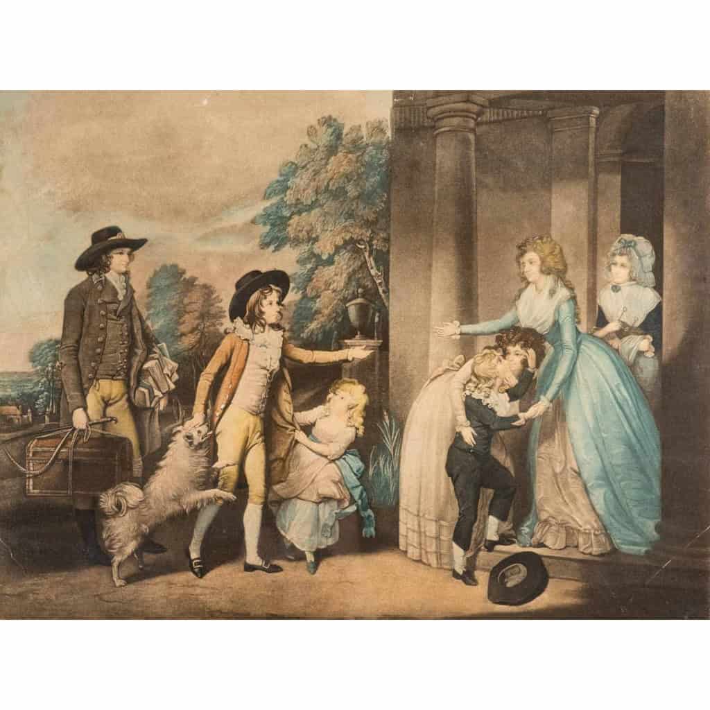 Paire de gravures anglaises Gravées par Iohn Jones d'après WR Bigg