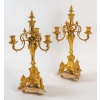 Une garniture de style renaissance en bronze doré fin XIXème siècle | Biron Une garniture de style renaissance en bronze doré fin XIXème siècle
