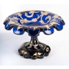 Paire de flacons et coupe en cristal de Bohème, XIXème siècle | Biron Paire de flacons et coupe en cristal de Bohème, XIXème siècle