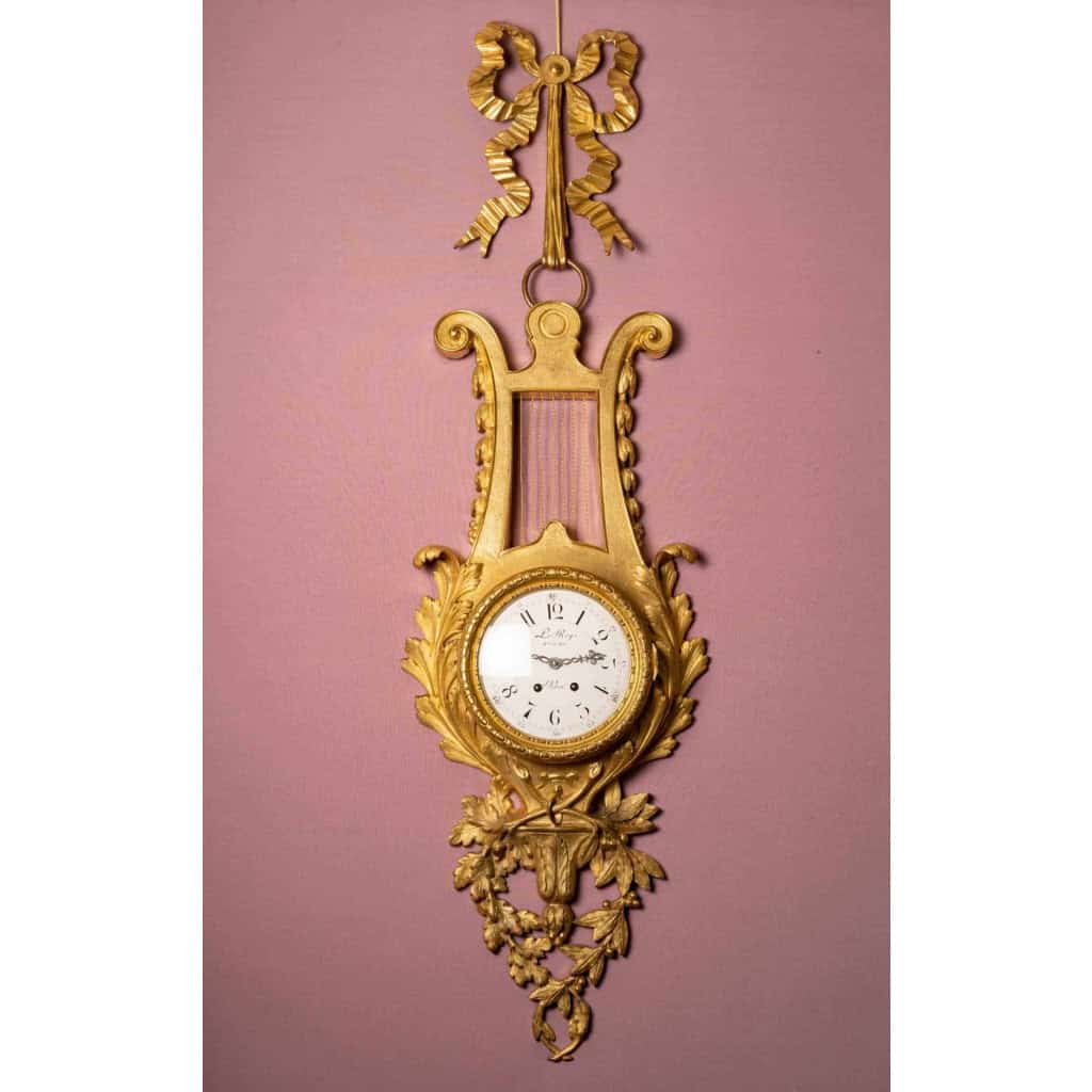 Important cartel d’applique en bronze doré d’époque louis XVI | Biron ||||||