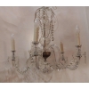 1950′ Lustre en Cristal de Bohême 5 Bras | Biron 1950′ Lustre en Cristal de Bohême 5 Bras