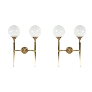 1960 Paire d’Appliques Maison Jansen | Biron ||||||