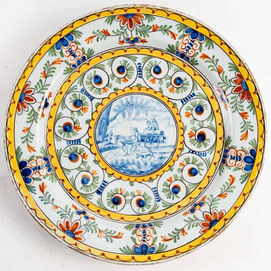Plat en faiïnce de Delft XIXeme siècle | Biron ||||