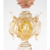 Très grand verre vénitien rose Salviati ou Frateli Toso, 1880