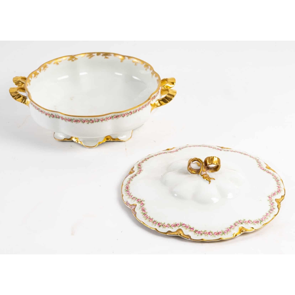 Service" Ranson " Haviland avec décors roses, 1893