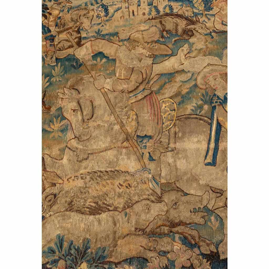 Tapisserie la chasse à l’épieu, XVI ème siècle | Biron Tapisserie la chasse à l'épieu, XVI ème siècle