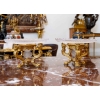 Paire de coupes en cristal et bronze Baccarat