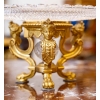 Paire de coupes en cristal et bronze Baccarat