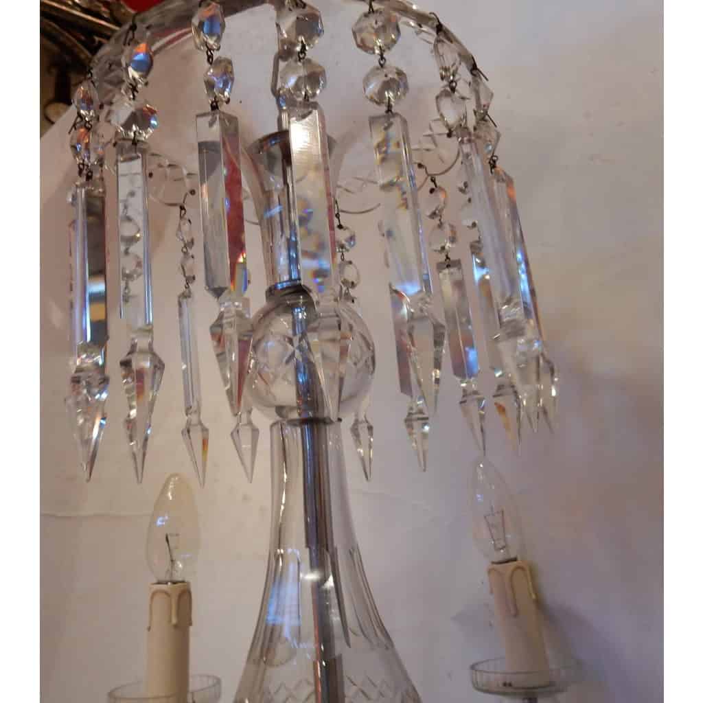 1950′ Lustre en Cristal de Bohême Ou Baccarat 6 Bras | Biron 1950′ Lustre en Cristal de Bohême Ou Baccarat 6 Bras