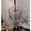 1950′ Lustre en Cristal de Bohême Ou Baccarat 6 Bras | Biron 1950′ Lustre en Cristal de Bohême Ou Baccarat 6 Bras