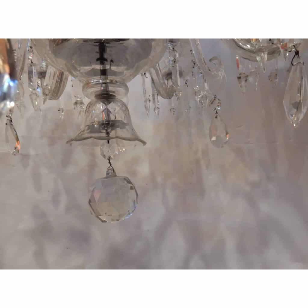 1950′ Lustre en Cristal de Bohême Ou Baccarat 6 Bras | Biron 1950′ Lustre en Cristal de Bohême Ou Baccarat 6 Bras