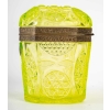 Rare coffre de bohème en opaline jaune (1840-1860) | Biron Rare coffre de bohème en opaline jaune (1840-1860)