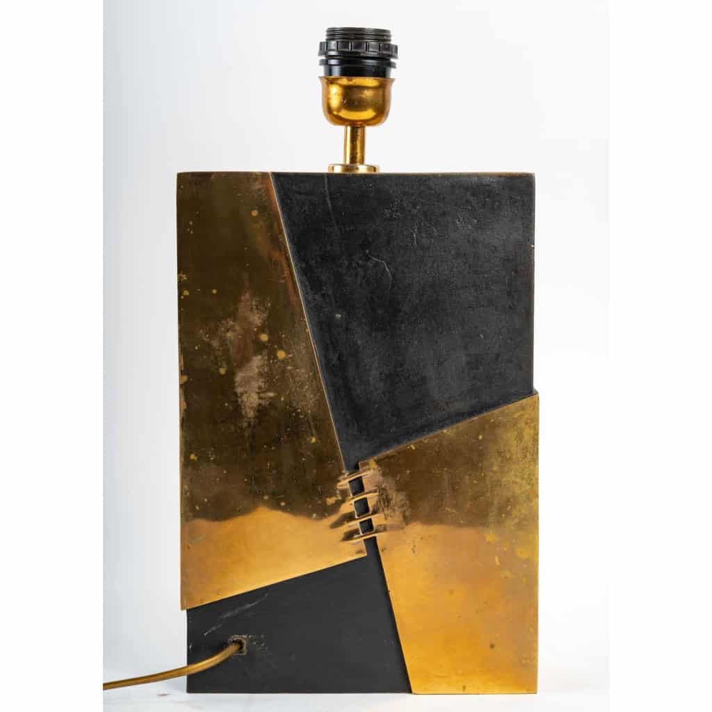 Lampe signée en bronze, 1970 | Biron Lampe signée en bronze, 1970
