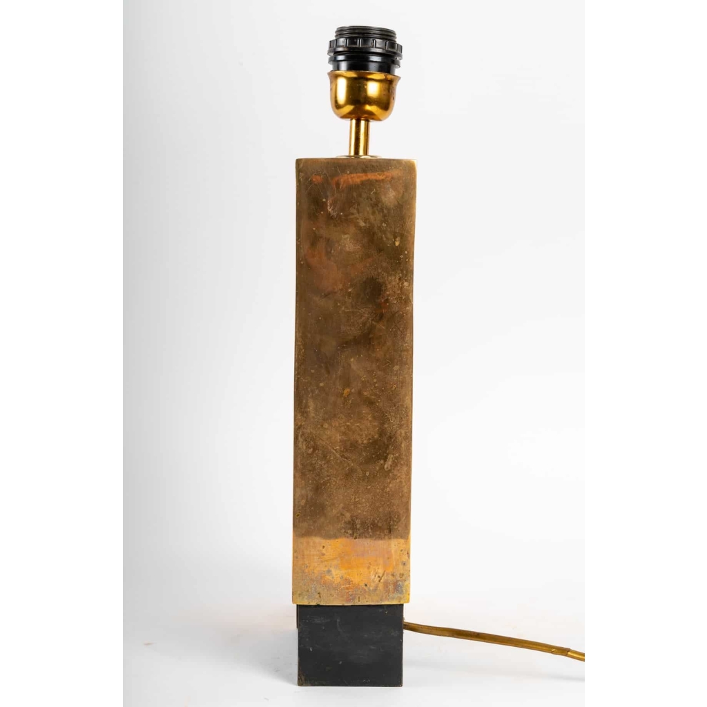 Lampe signée en bronze, 1970 | Biron Lampe signée en bronze, 1970
