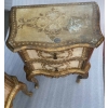 1950/70 Paire De Chevets Italiens Bois Doré 48 X 30 X H 60 cm | Biron 1950/70 Paire De Chevets Italiens Bois Doré 48 X 30 X H 60 cm