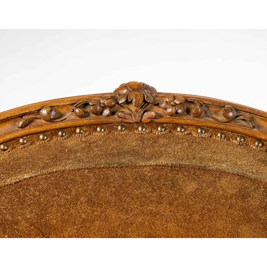 Paire de bergères en hêtre, Style Louis XV, XIXème siècle | Biron Paire de bergères en hêtre, Style Louis XV, XIXème siècle