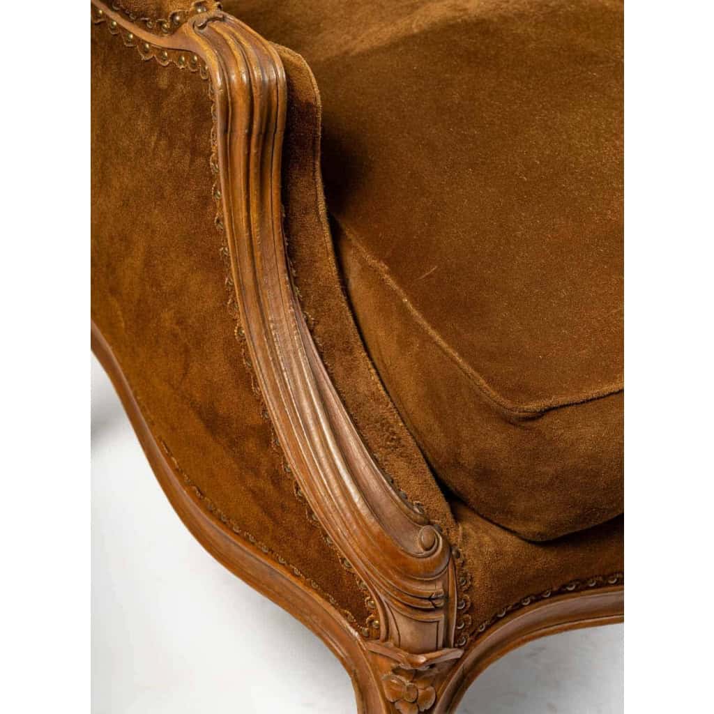 Paire de bergères en hêtre, Style Louis XV, XIXème siècle | Biron Paire de bergères en hêtre, Style Louis XV, XIXème siècle