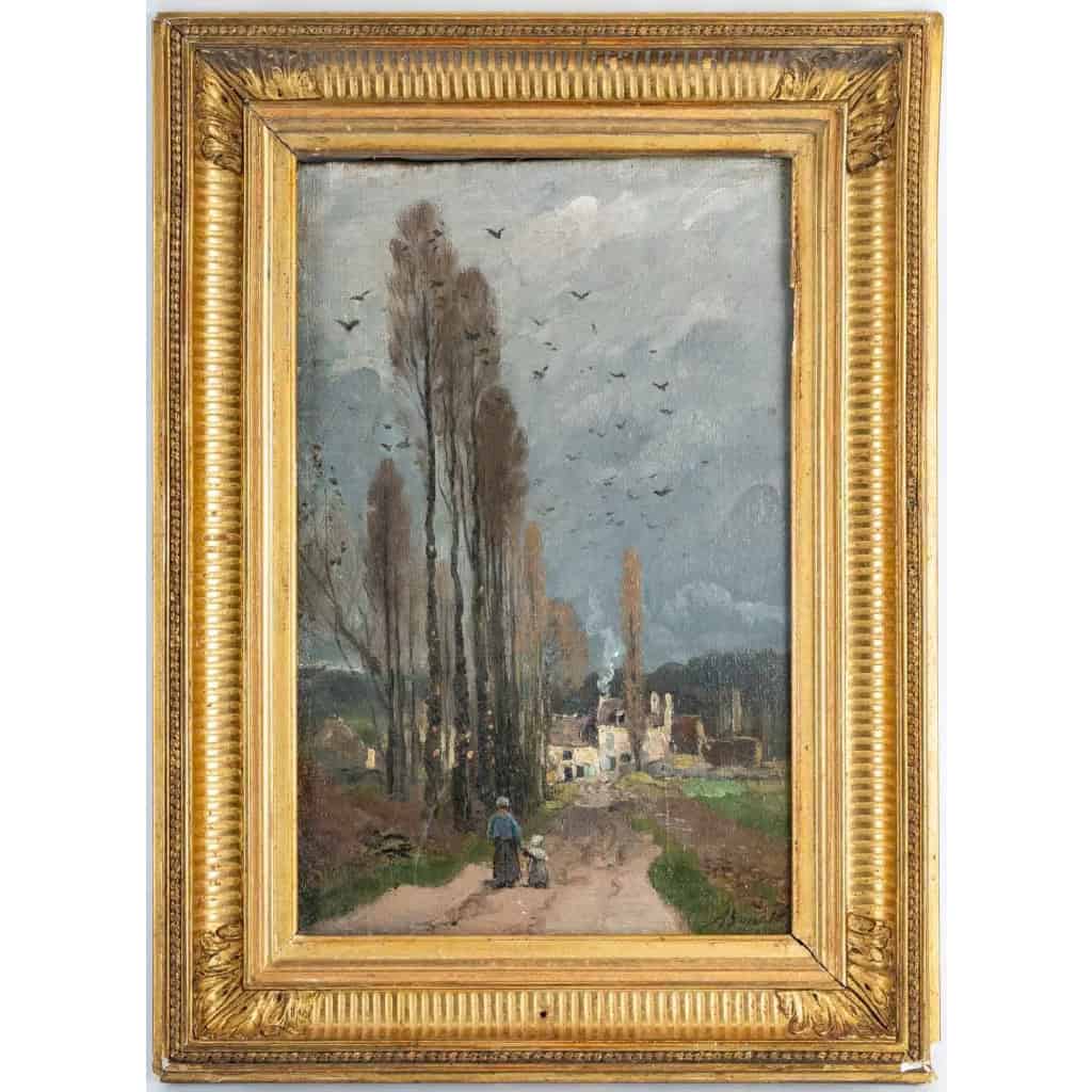 Paysage Huile sur toile, environs de Luzancy signé Alexandre Bouché (1838-1911), daté 1872 | Biron ||||||||