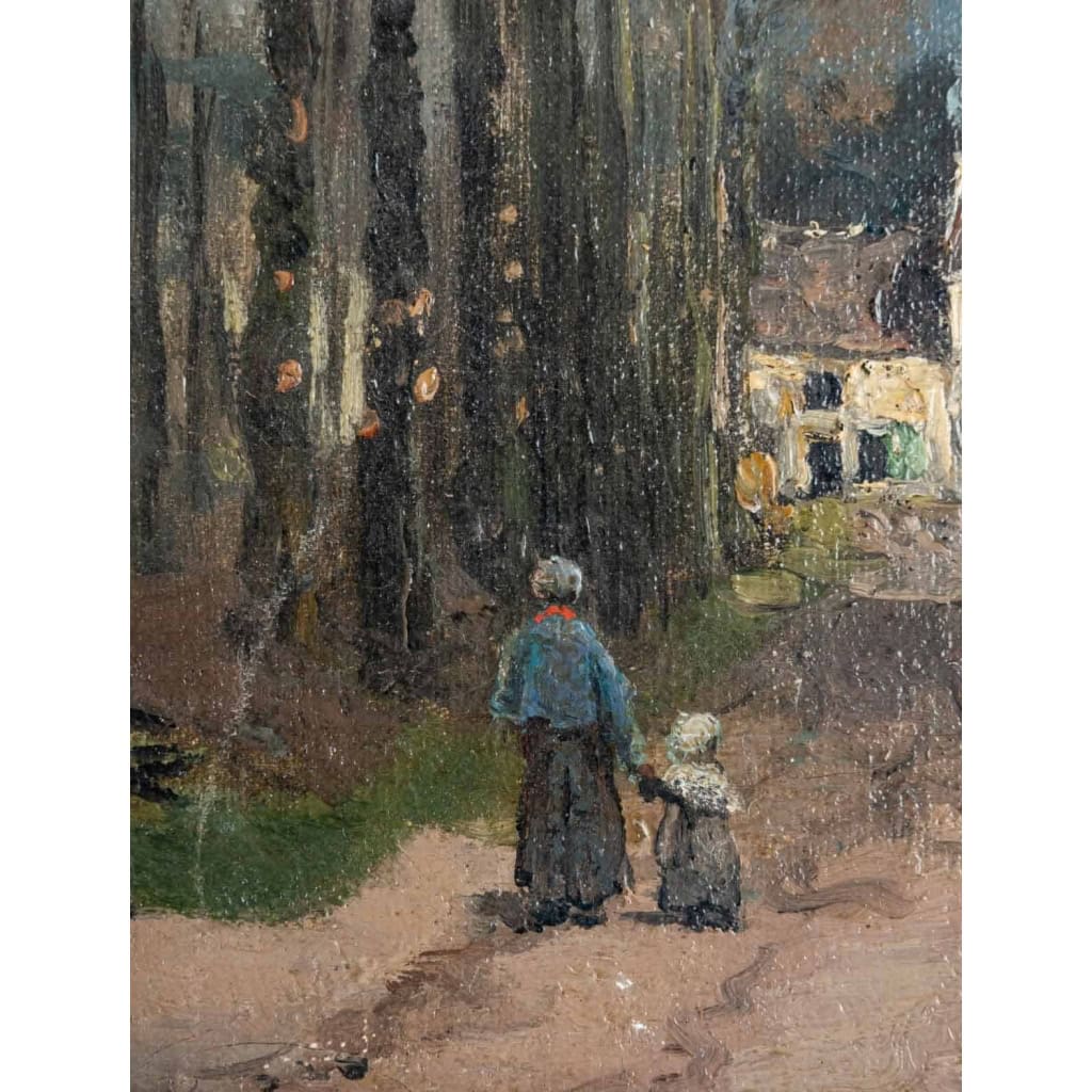 Paysage Huile sur toile, environs de Luzancy signé Alexandre Bouché (1838-1911), daté 1872 | Biron Paysage Huile sur toile, environs de Luzancy signé Alexandre Bouché (1838-1911), daté 1872