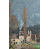 Paysage Huile sur toile, environs de Luzancy signé Alexandre Bouché (1838-1911), daté 1872 | Biron Paysage Huile sur toile, environs de Luzancy signé Alexandre Bouché (1838-1911), daté 1872