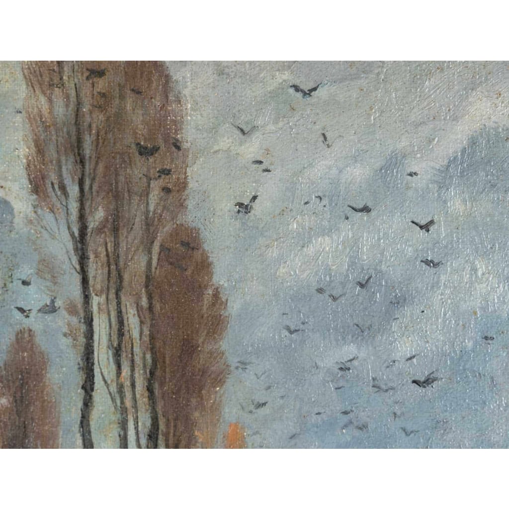 Paysage Huile sur toile, environs de Luzancy signé Alexandre Bouché (1838-1911), daté 1872 | Biron Paysage Huile sur toile, environs de Luzancy signé Alexandre Bouché (1838-1911), daté 1872