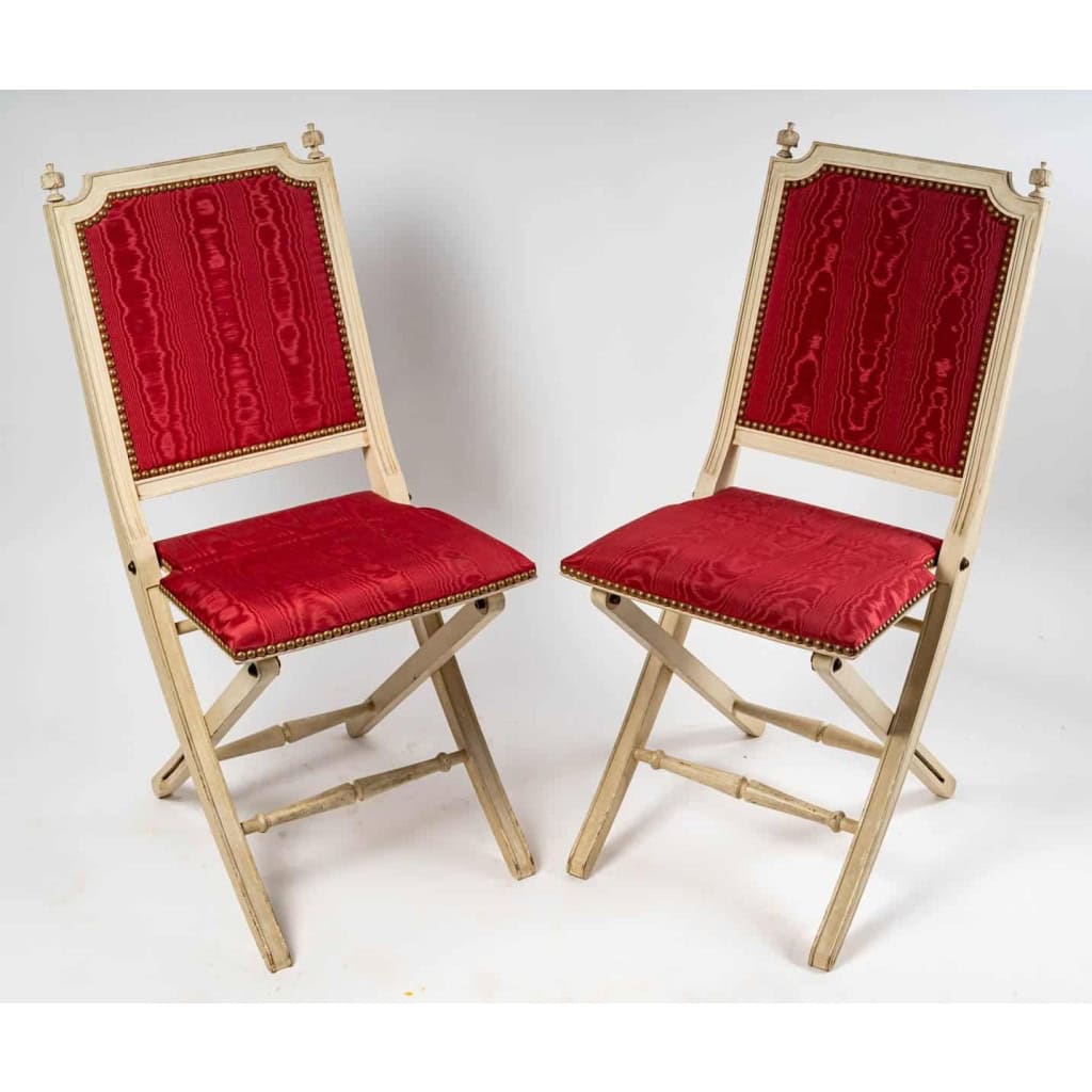 Paire de chaises d’appoint style Louis XVI, Années 1950 | Biron ||||||||