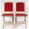Paire de chaises d’appoint style Louis XVI, Années 1950 | Biron Paire de chaises d'appoint style Louis XVI, Années 1950