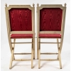 Paire de chaises d’appoint style Louis XVI, Années 1950 | Biron Paire de chaises d'appoint style Louis XVI, Années 1950