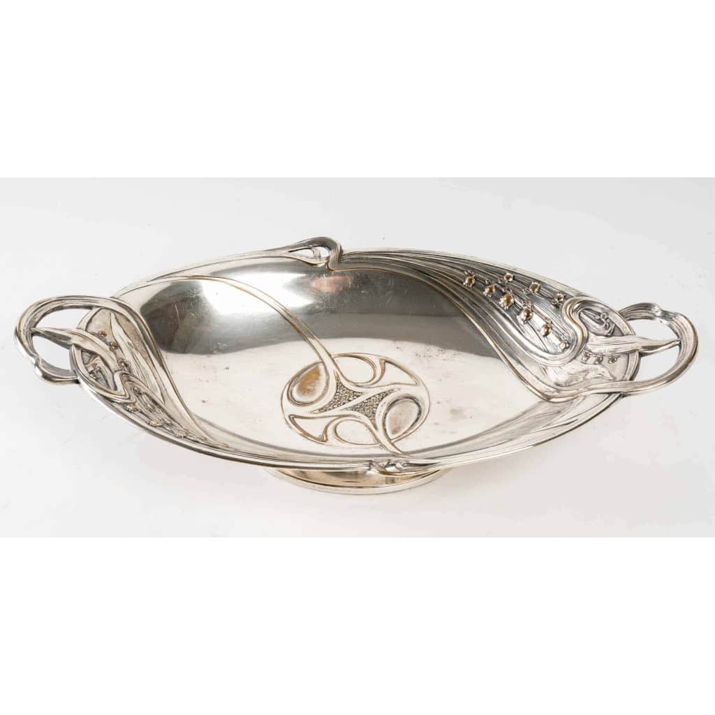 Coupe en métal argenté, 1900 | Biron |||||||||