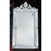 1900′ Miroir Vénitien A Décor Floral et Fronton 172 x 89 cm 14