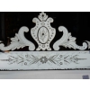 1900′ Miroir Vénitien A Décor Floral et Fronton 172 x 89 cm 16