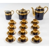 Service à café bleu de Sèvres à double incrustations, 1920 | Biron ||||||||||||||||||