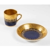 Service à café bleu de Sèvres à double incrustations, 1920 | Biron Service à café bleu de Sèvres à double incrustations, 1920